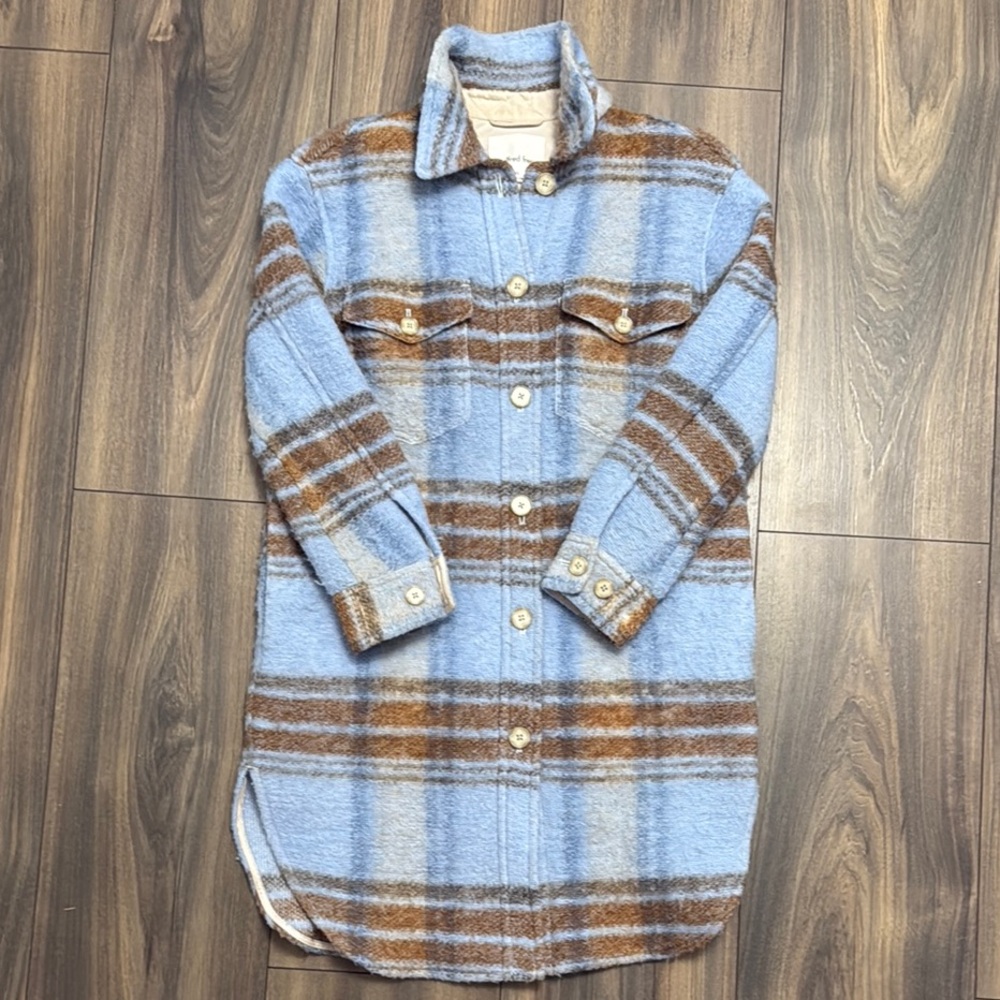 Wilfred Plaid Shacket XS